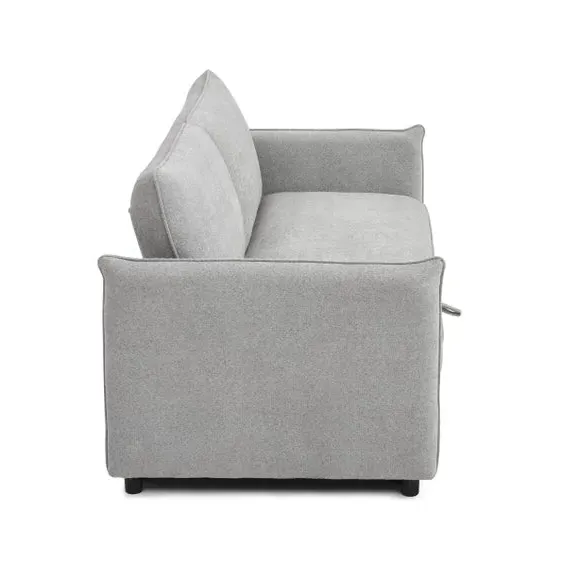 2-Seater Sofa Bed with Pop Up - Grey, Boucle