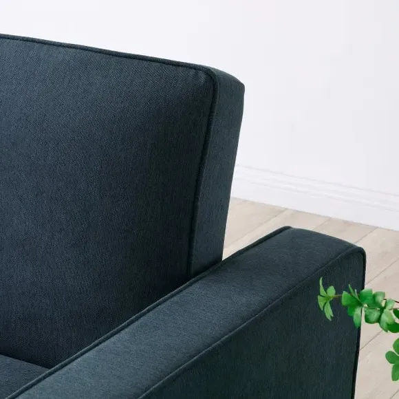 2-Seater Sofa Bed with Pop-Up - Navy, Fabric
