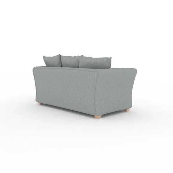 2-Seater Sofa Bed with Storage - Ash, Flatweave