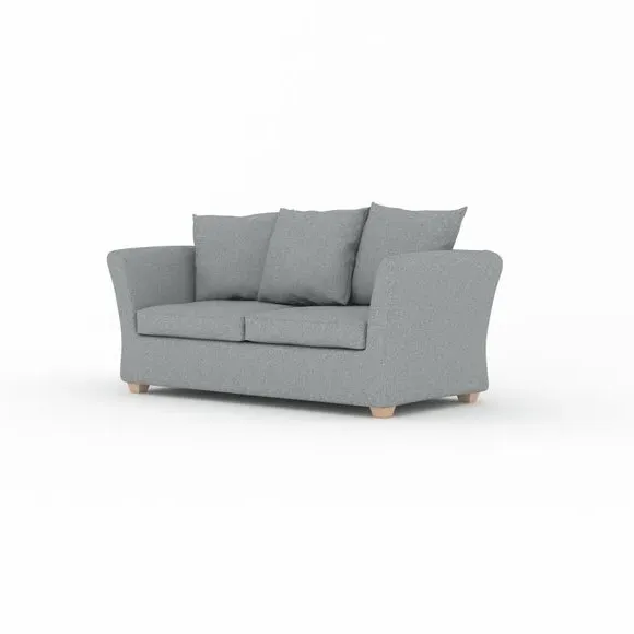 2-Seater Sofa Bed with Storage - Ash, Flatweave