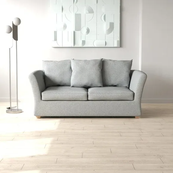 2-Seater Sofa Bed with Storage - Ash, Flatweave image