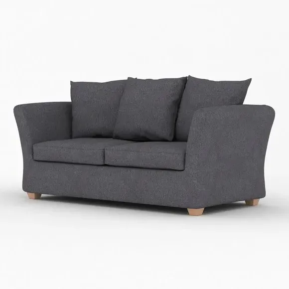 2-Seater Sofa Bed with Storage - Blue, Fabric