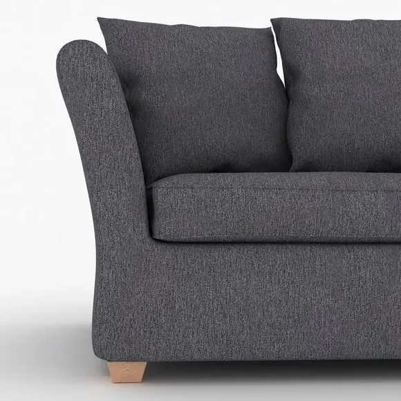 2-Seater Sofa Bed with Storage - Blue, Fabric