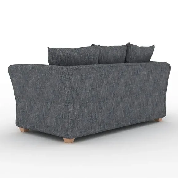 2-Seater Sofa Bed with Storage - Grey, Chenille