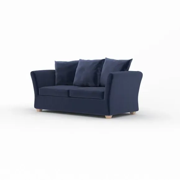 2-Seater Sofa Bed with Storage - Midnight, Velvet