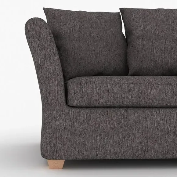 2-Seater Sofa Bed with Storage - Purple, Fabric