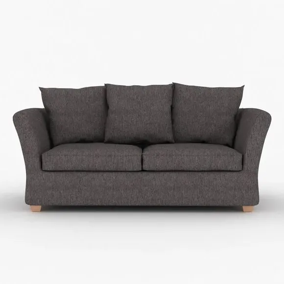 2-Seater Sofa Bed with Storage - Purple, Fabric