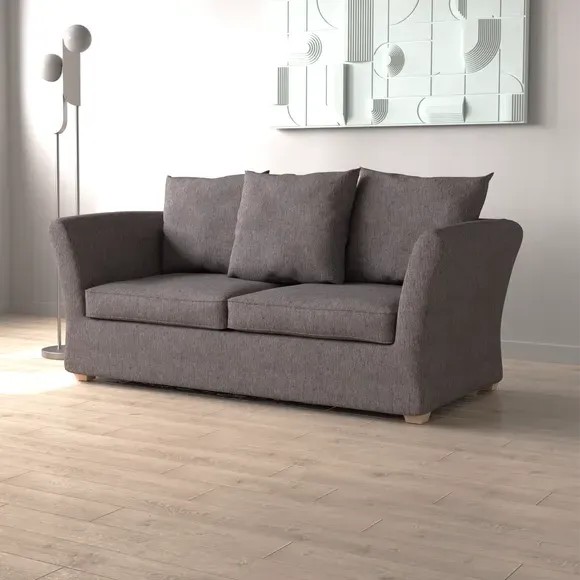 2-Seater Sofa Bed with Storage - Purple, Fabric