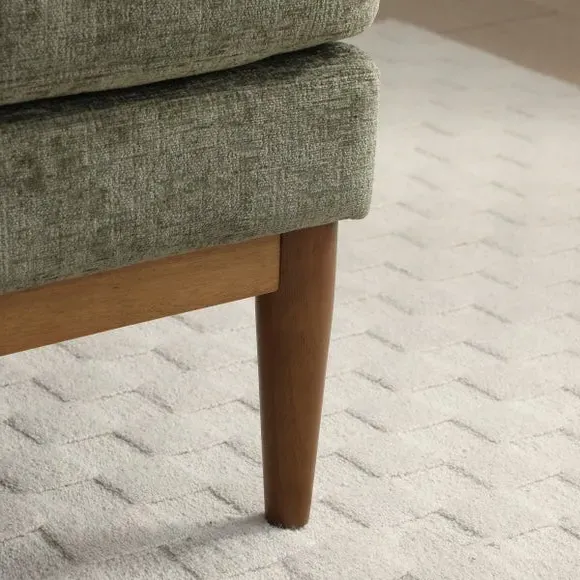 2-Seater Sofa with Sprung Seat - Olive, Chenille