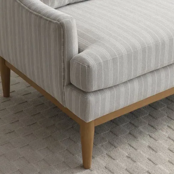 2-Seater Sofa with Sprung Seats - Natural, Chenille