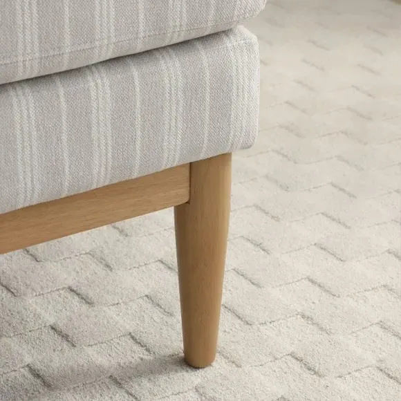 2-Seater Sofa with Sprung Seats - Natural, Chenille