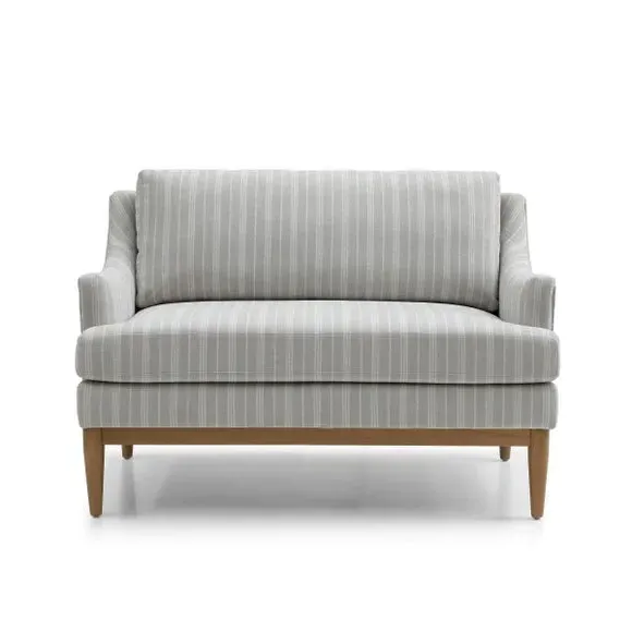 2-Seater Sofa with Sprung Seats - Natural, Chenille