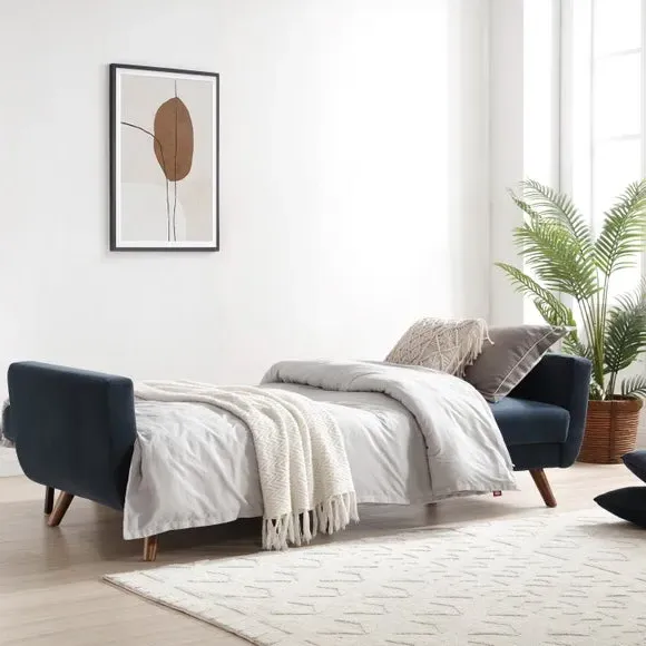 3-Seater Sofa Bed with Click-Clack - Ink, Velvet