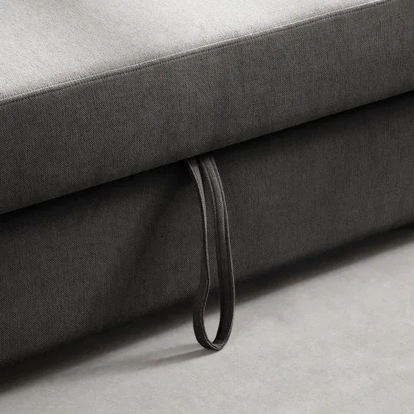 Corner Double Sofa Bed - Dark Grey, Chenille