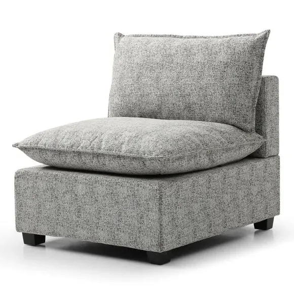Corner Modular Sofa Bundle - Grey, Boucle