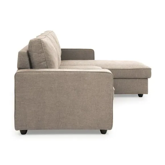 Corner Sofa Bed with Storage - Natural, Woven