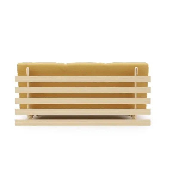 Double Futon with Mattress - Ochre, Pine