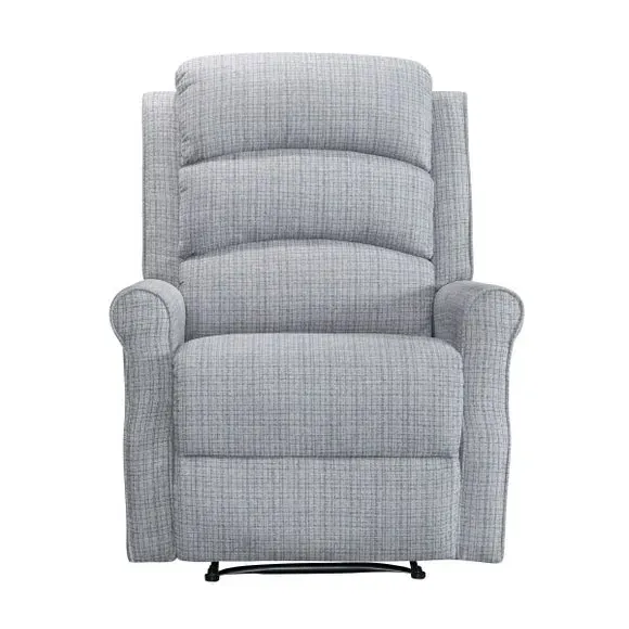 Manual Recliner Chair - Grey, Textured Weave
