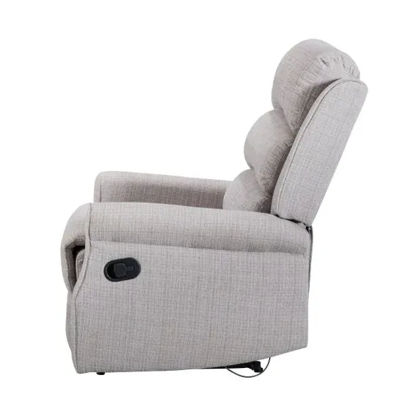 Manual Recliner Chair - Natural, Textured Weave