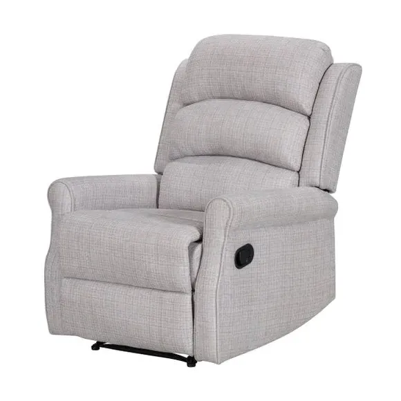 Manual Recliner Chair - Natural, Textured Weave