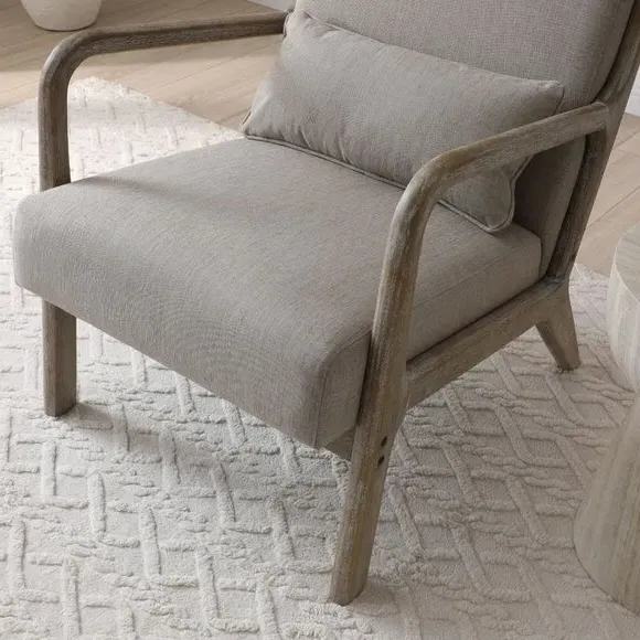 Occasional Chair with Cushion - Oatmeal, Linen