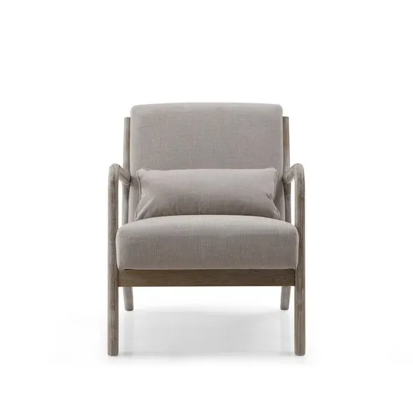 Occasional Chair with Cushion - Oatmeal, Linen