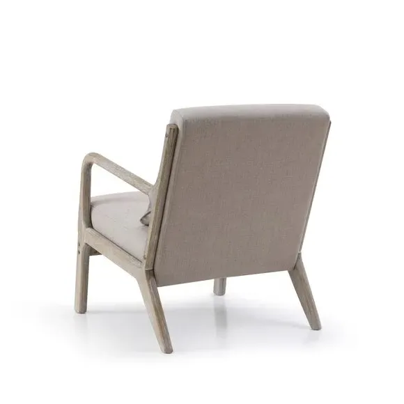 Occasional Chair with Cushion - Oatmeal, Linen