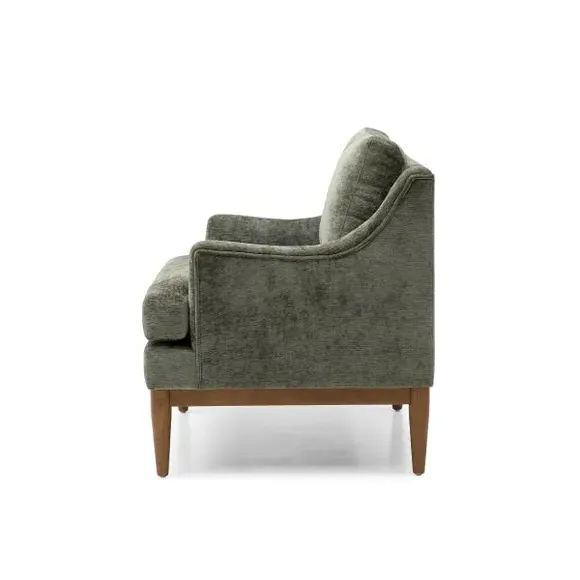 Occasional Chair with Sprung Seat - Olive, Chenille