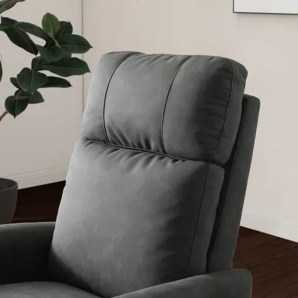 Rise Recline Chair Electric - Grey, Faux Leather