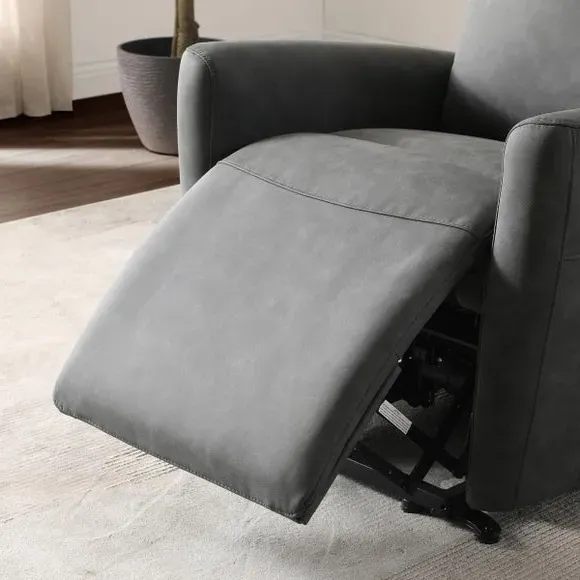 Rise Recline Chair Electric - Grey, Faux Leather