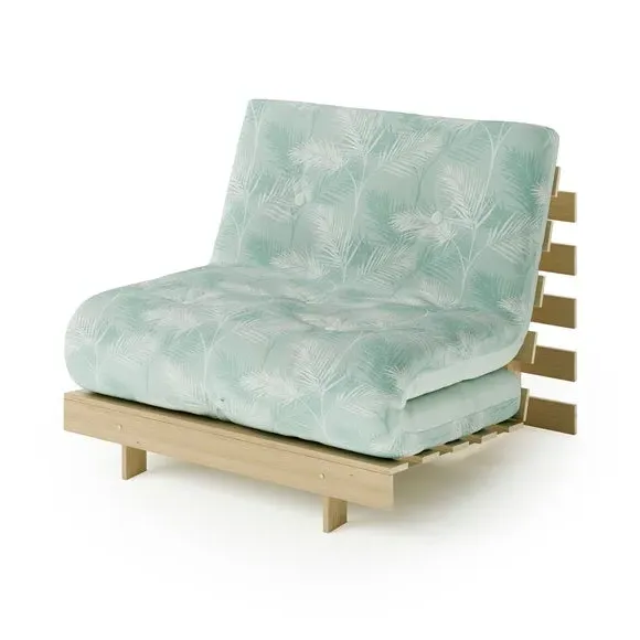 Single Futon with 2-in-1 Design - Lilypad, Cotton