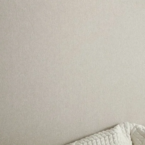 Upholstered Bed Frame with Headboard - Natural