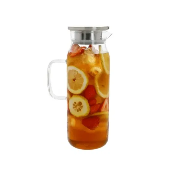 Glass Carafe with Filter - Clear, Borosilicate