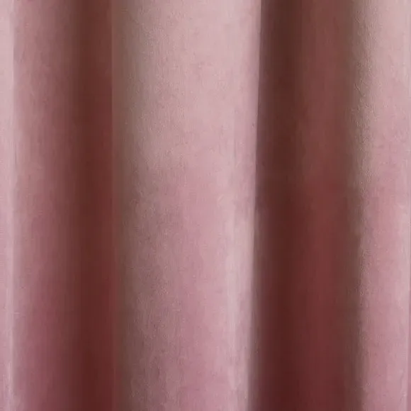 Blackout Eyelet Curtains - Blush, Velvet