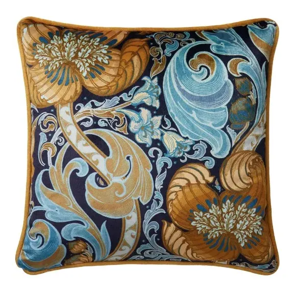 Down the Dilly Cushion - Ochre, Velvet