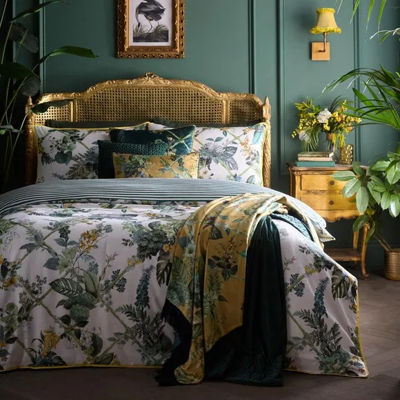 Duvet Cover & Pillowcase Set - Green, Cotton