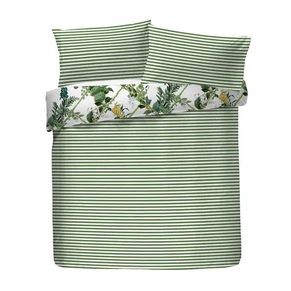 Duvet Cover & Pillowcase Set - Green, Cotton