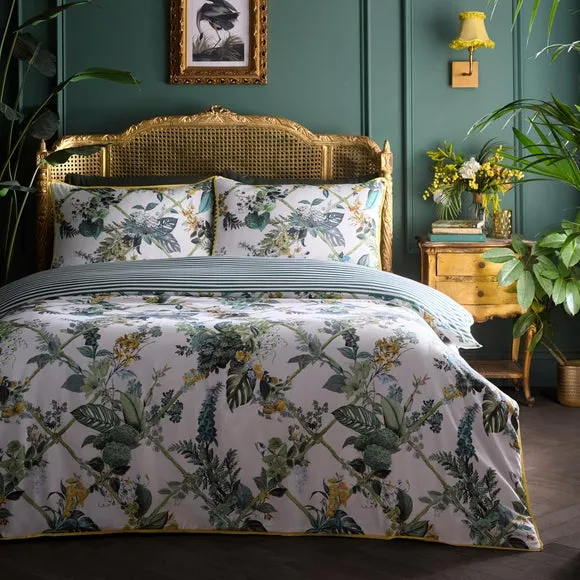 Duvet Cover & Pillowcase Set - Green, Cotton image