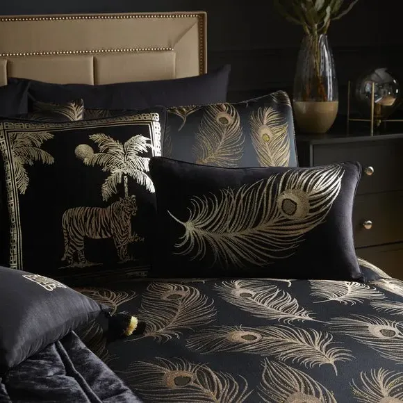 Duvet Cover Set with Pillowcase - Gold, Polyester
