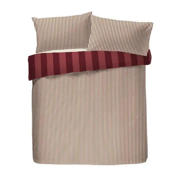 Duvet Cover Set with Pillowcase - Red, Cotton