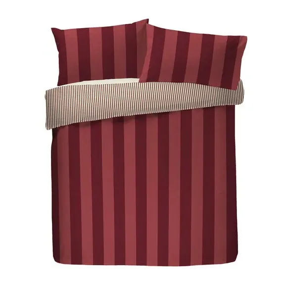 Duvet Cover Set with Pillowcase - Red, Cotton
