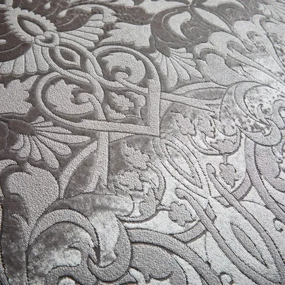 Duvet Cover Set with Pillowcases - Silver, Velvet