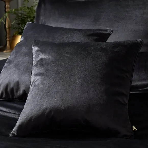 Montrose Cushion - Black, Velvet image