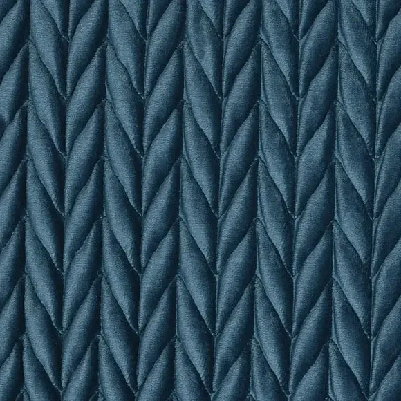 Square Cushion Textured Filled - Teal, Velvet