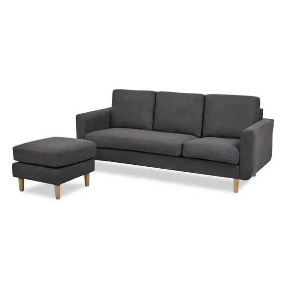 Reversible Corner Sofa - Dark Grey, Fabric