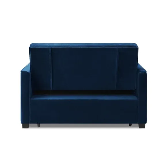 2-Seater Sofa Bed with Clic Clac - Midnight, Velvet