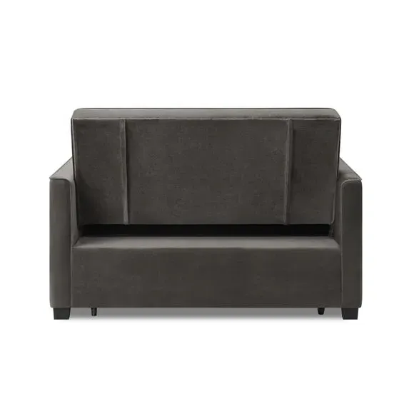 2-Seater Sofa Bed with Clic Clac - Mink, Velvet