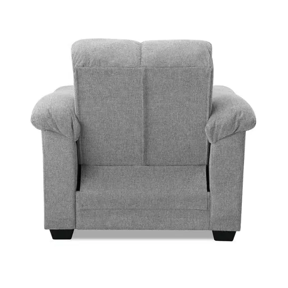 Reclining Armchair with Storage - Grey, Chenille
