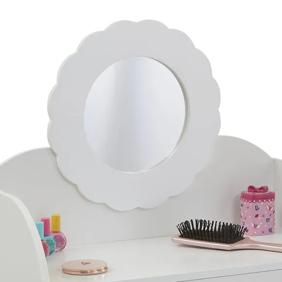 Dressing Table with Stool Set - White, Wood