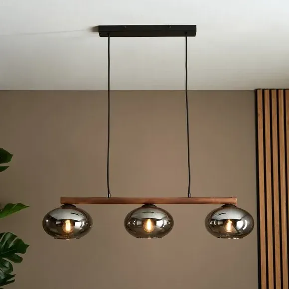 3-Light Adjustable Ceiling Light - Black, Metal image
